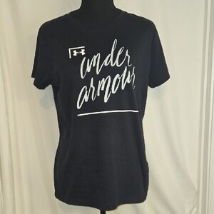 Under Armour Logo Black Tee